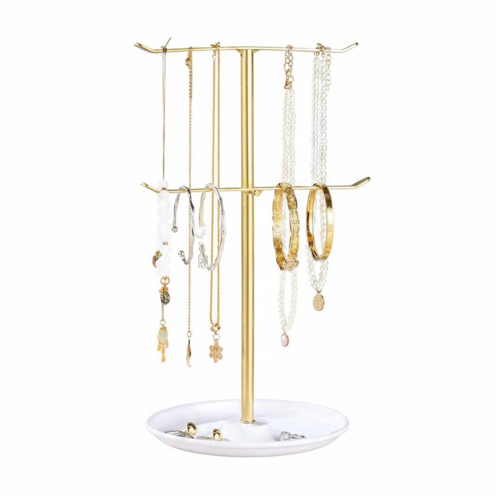 Rod Holder Fishing - Schmuckständer, platzsparender Schmuck-Organizer aus Eisen mit