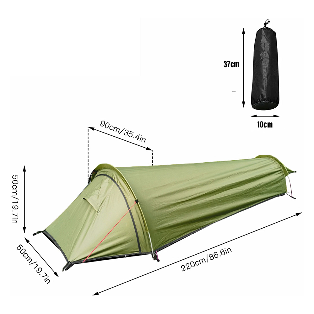 Fishing Equipment You Need - 850 g ultraleichtes 1-Personen-Zelt zum Wandern,