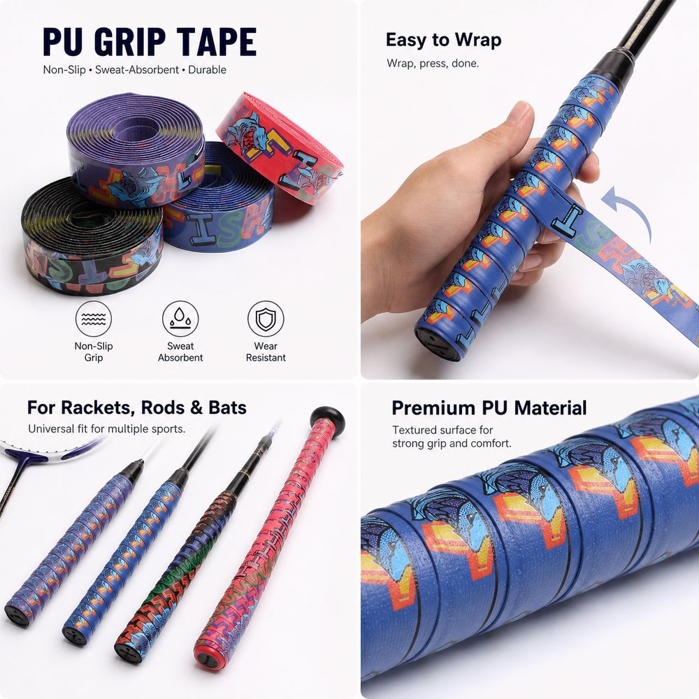 PU Badminton-Schlägergriffband – Fishing Rod Wrap Tape Bewertung und Preis