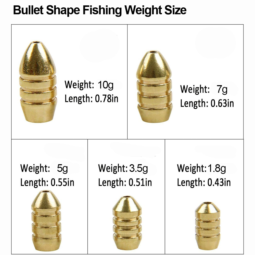 10 Stücke Messing Angeln Gewic – Bass Fishing Lure Bewertung und Preis