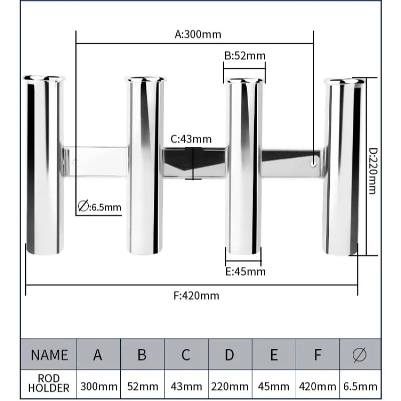 Edelstahl 4-Röhren-Rutenhalter – Rod Holder Fishing Bewertung und Preis