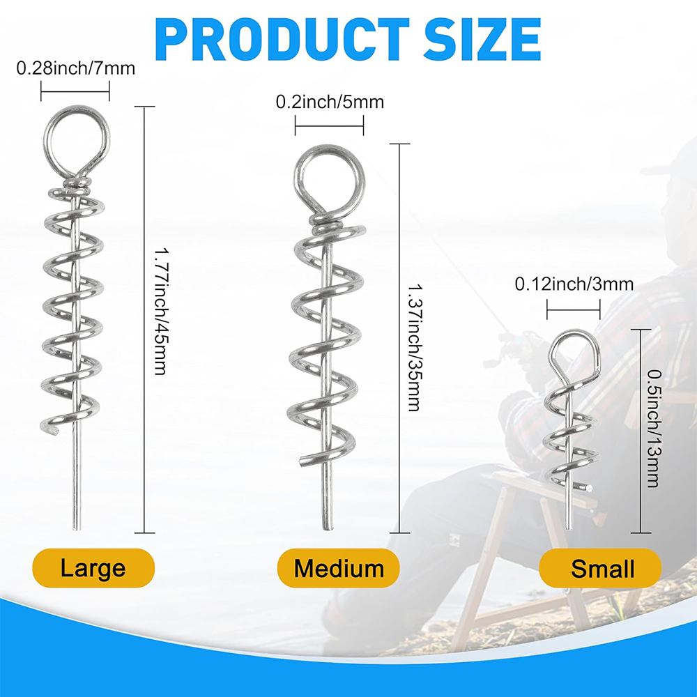 50Pcs Frühling Twist Lock Ange – Fishing Equipment Hook Bewertung und Preis